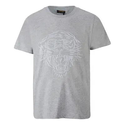 Ed Hardy Tiger glow t-shirt mid-grey Šedá