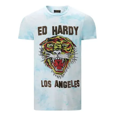 Ed Hardy Los tigre t-shirt turquesa Modrá