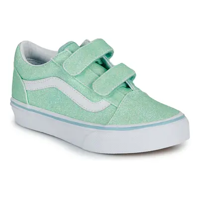 Vans UY Old Skool V GLITTER PASTEL BLUE Zelená