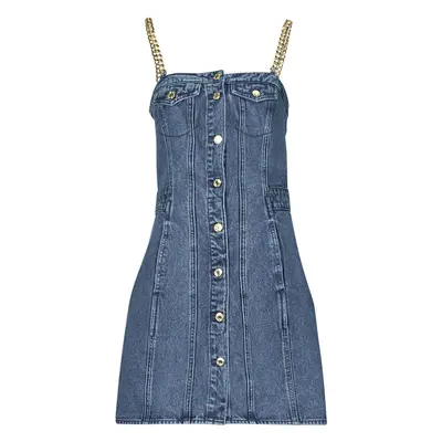 MICHAEL Michael Kors CHAIN STRAP DENIM DRESS Modrá