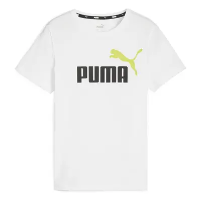 Puma ESS+ 2 COL LOGO TEE B Bílá