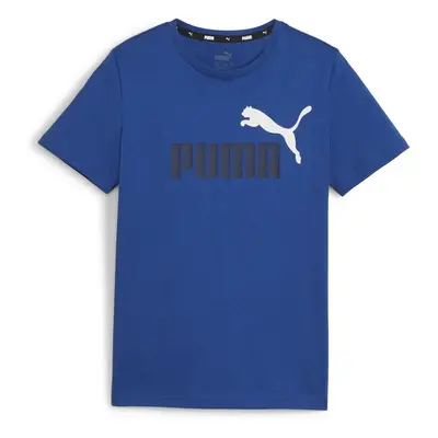 Puma ESS+ 2 COL LOGO TEE B Modrá