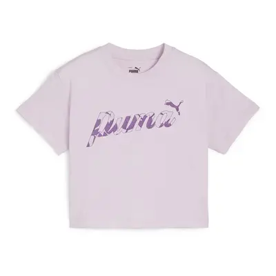 Puma ESS+ BLOSSOM SHORT TEE G Fialová