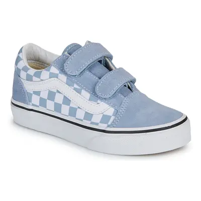 Vans UY Old Skool V COLOR THEORY CHECKERBOARD DUSTY BLUE Modrá