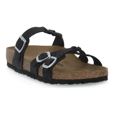 Birkenstock FRANCA BRAIDED BALCK OILED CAL S Černá