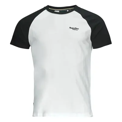 Superdry ESSENTIAL LOGO BASEBALL TSHIRT Bílá