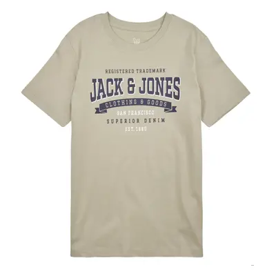 Jack & Jones JJELOGO TEE SS NECK 2 COL 23/24 NOOS JNR Béžová