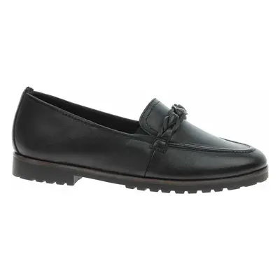 Tamaris Dámské mokasiny 1-24200-42 black leather Černá