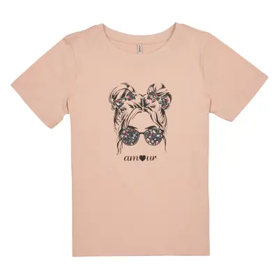 Only KOGKITA-REG-S/S-AMOUR-TOP-JRS Růžová