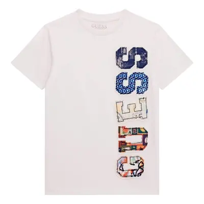 Guess SS T SHIRT Bílá