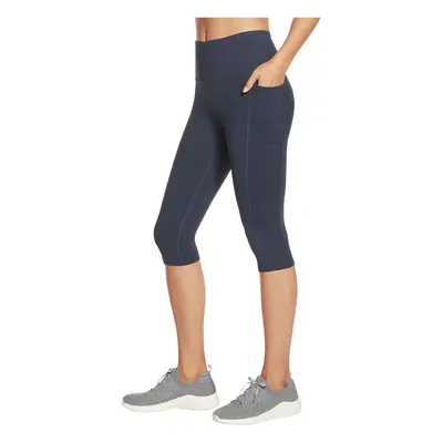 Skechers Go Walk High Waisted Capri Leggins Modrá