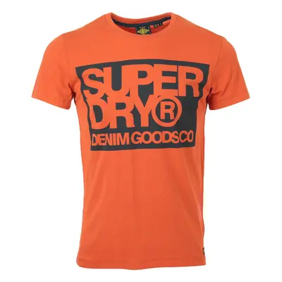 Superdry Denim Goods Co Print Tee Oranžová