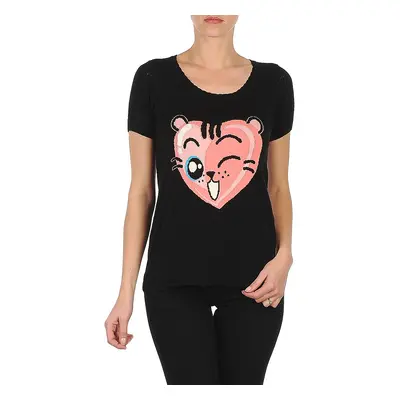 Manoush TEE SHIRT VALENTINE Černá