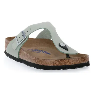 Birkenstock GIZEH MATCHA NOUBUCK CALZ N Zelená