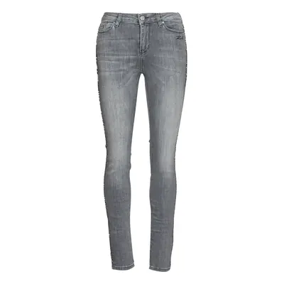 Karl Lagerfeld SKINNY DENIMS W/ CHAIN Šedá