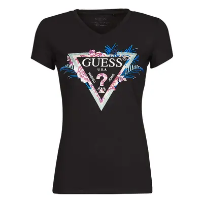 Guess SS VN KATHE TEE Černá