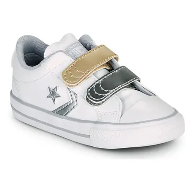 Converse STAR PLAYER 2V METALLIC LEATHER OX Bílá