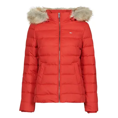 Tommy Jeans TJW BASIC HOODED DOWN JACKET Červená