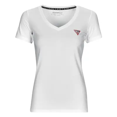 Guess SS VN MINI TRIANGLE TEE Bílá