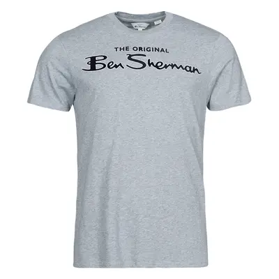 Ben Sherman SIGNATURE FLOCK TEE Šedá