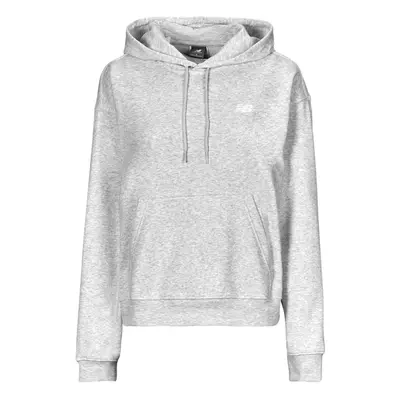 New Balance FRENCH TERRY SMALL LOGO HOODIE Šedá