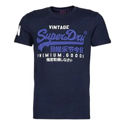 Superdry VL TEE Modrá