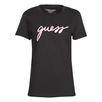 Guess SS SUNSET GRADIENT LOGO Černá