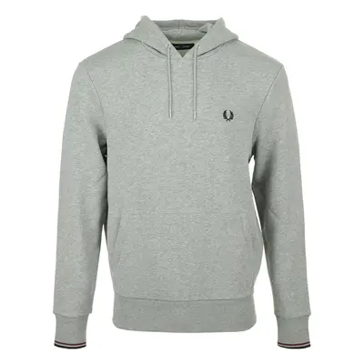 Fred Perry Tipped Hooded Sweatshirt Šedá