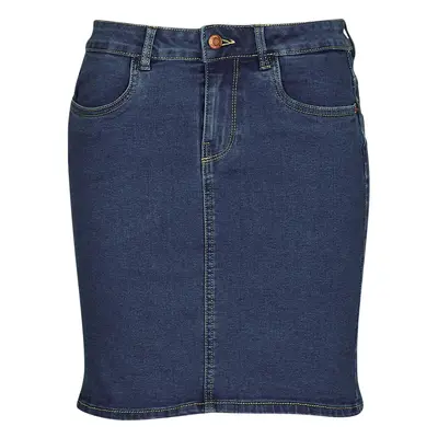 Vero Moda VMLUNA HR DENIM SKIRT MIX GA Modrá