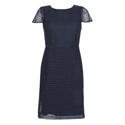 Lauren Ralph Lauren NAVY SHORT SLEEVE DAY DRESS Modrá