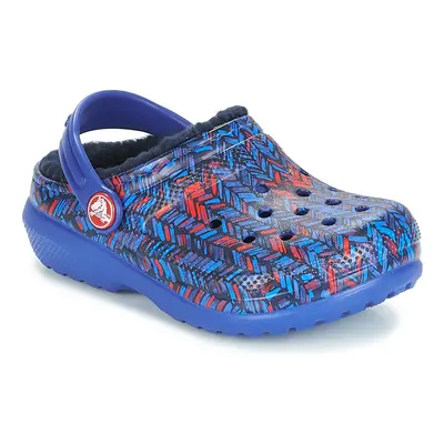 Crocs CLASSIC LINED GRAPHIC CLOG K Modrá