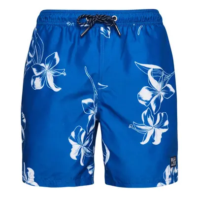 Superdry Vintage hawaiian swimshort Modrá