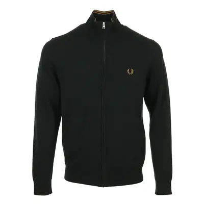 Fred Perry Classic Zip Through Cardigan Černá