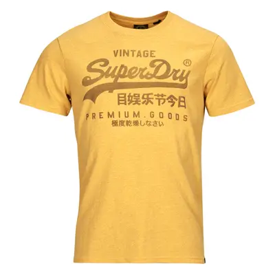 Superdry CLASSIC VL HERITAGE T SHIRT Žlutá