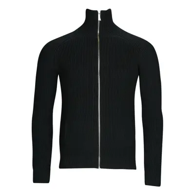 Harrington ZIPPED TRUCKER SWEATER Černá