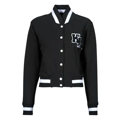 Karl Lagerfeld varsity sweat jacket Černá