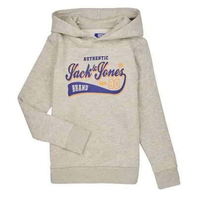 Jack & Jones JJELOGO SWEAT HOOD 2 COL 23/24 JNR Šedá