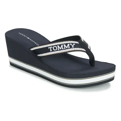 Tommy Hilfiger HILFIGER WEDGE BEACH SANDAL Tmavě modrá