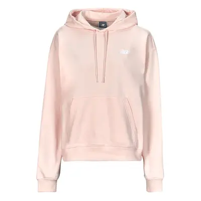 New Balance FRENCH TERRY SMALL LOGO HOODIE Růžová