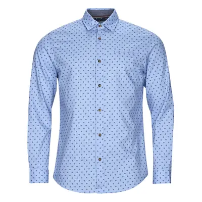 Jack & Jones JJETREKOTA DETAIL SHIRT LS Modrá