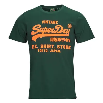 Superdry NEON VL T SHIRT Zelená