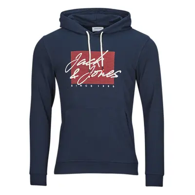 Jack & Jones JJZURI SWEAT HOOD Tmavě modrá