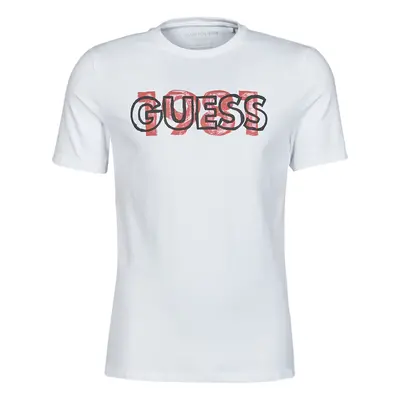 : Guess ORWELL CN SS TEE Bílá