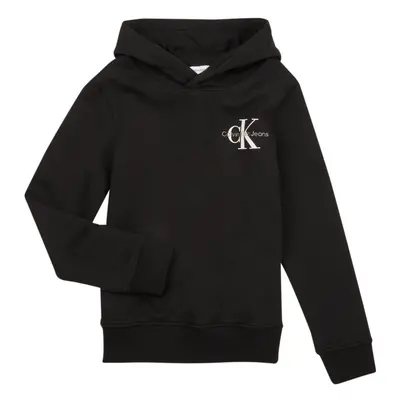 Calvin Klein Jeans SMALL MONOGRAM HOODIE Černá