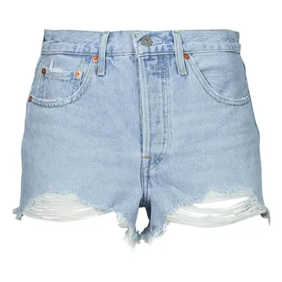 Levis 501® ORIGINAL SHORT Modrá