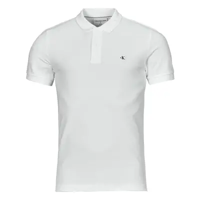 Calvin Klein Jeans CK EMBRO BADGE SLIM POLO Bílá