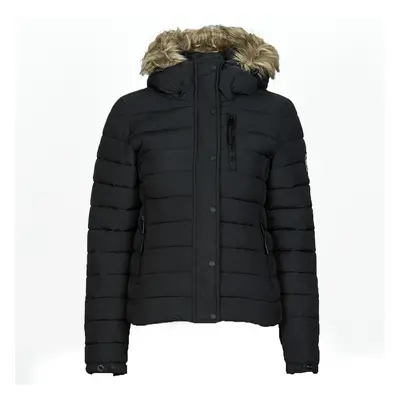 Superdry CLASSIC FAUX FUR FUJI JACKET Černá