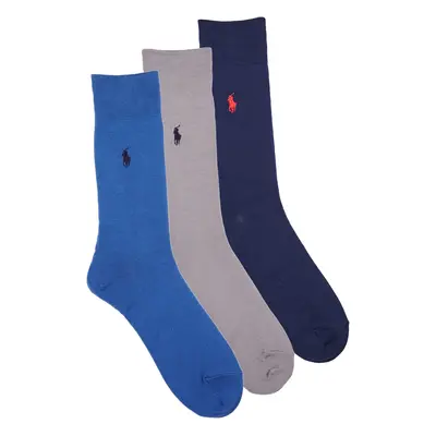 Polo Ralph Lauren 84023PK-MERC 3PK-CREW SOCK-3 PACK ruznobarevne