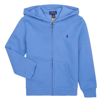 Polo Ralph Lauren LS FZ HOOD-TOPS-KNIT Modrá