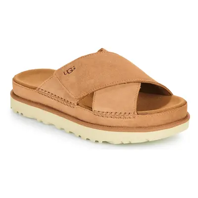 UGG GOLDENSTAR CROSS SLIDE Hnědá